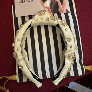 Lele Sadoughi Marigold Flower Crystal Headband